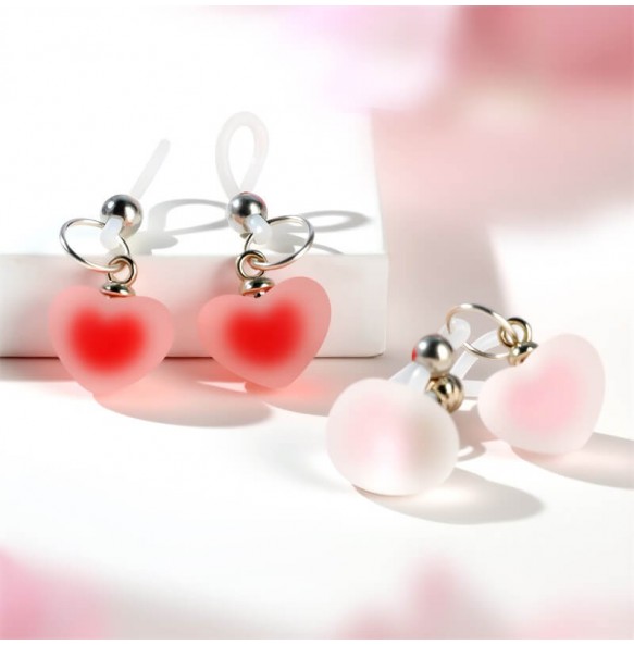 MizzZee - Heart Nipple Clamps (Pink)